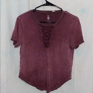 Lace up top